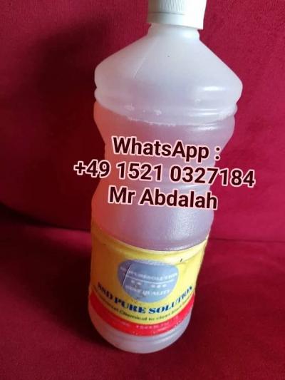 Black dollar currency cleaning chemical