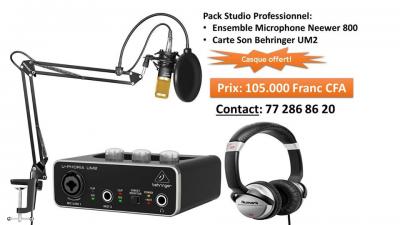 Pack Professionnel Studio Microphone&Carte Son