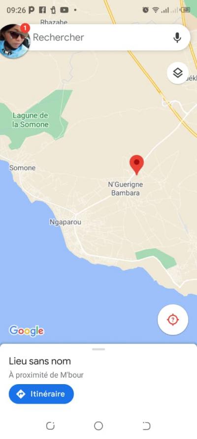 Terrain 300 mètres carrés à Nguérigne Sérére