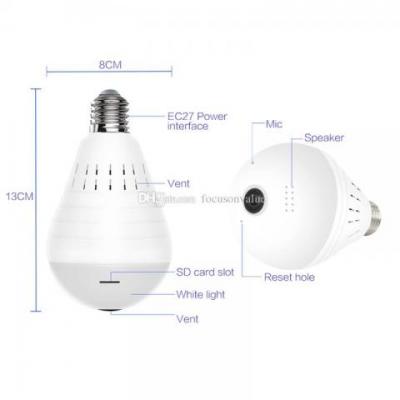 Ampoule Lampe - Mini Caméra à 360 Degrés 