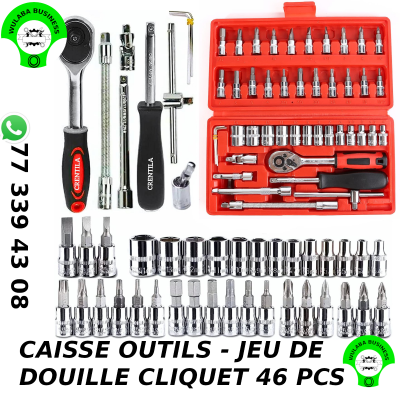 CAISSE A OUTILS 46 PIECES PM