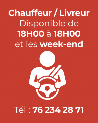 Chauffeur / Livreur Disponible