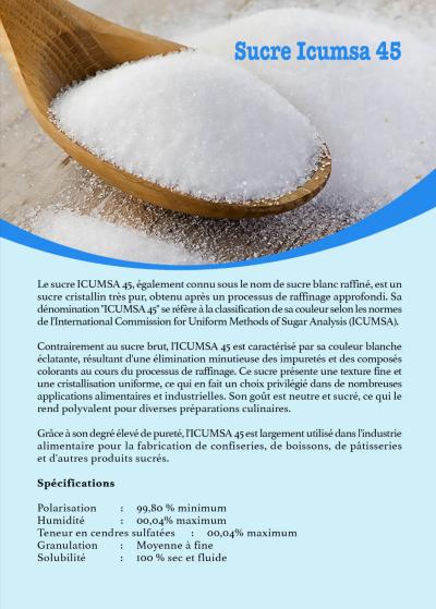 SUCRE ICUMSA DISPONIBLE SOUS DOUANE - DAKAR et Afr