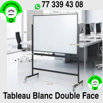 Tableau Blanc Effaçable Double Face 90x120