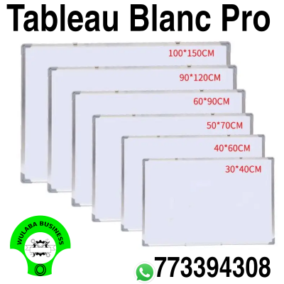 Tableau Blanc Effaçable - Dimensions au Choix