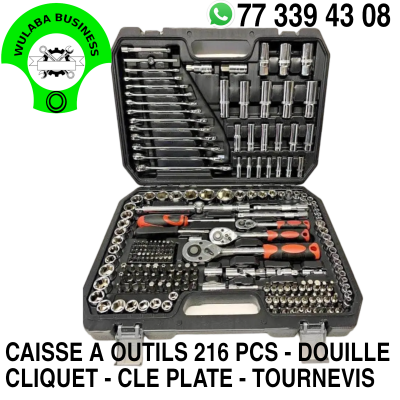 CAISSE A OUTILS 216 PIECES MULTIFONCTIONNELLE 