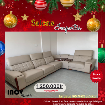 Salons en croute de cuir promo Noel13