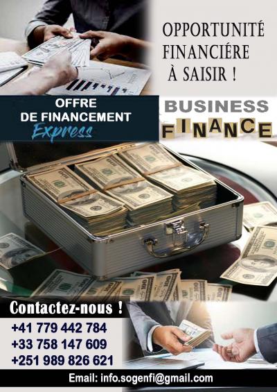OBTENEZ DES FINANCEMENTS POUR REALISER VOS PROJETS