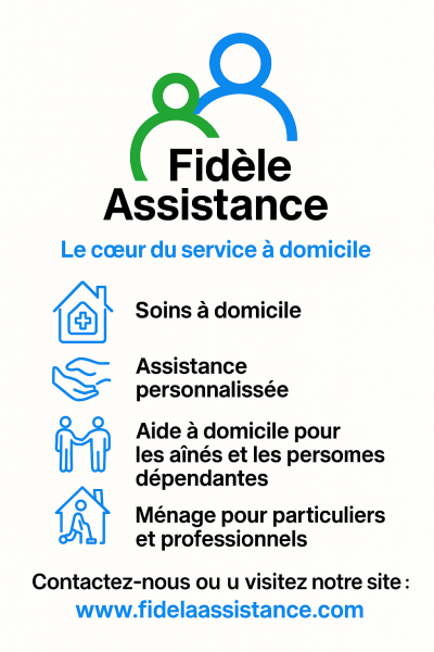 Soins, assistance et aide à domicile 