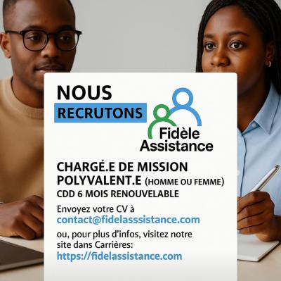 Offre d’emploi Chargé.e de mission polyvalent.e