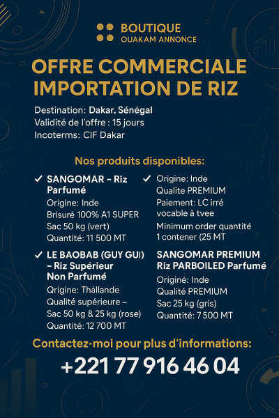 📢 OFFRE COMMERCIALE EXCEPTIONNELLE – IMPORTAT