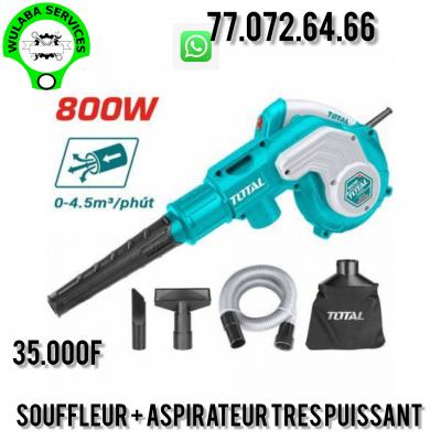 SOUFFLEUR + ASPIRATEUR 800W TRES PUISSANT