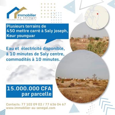 Terrains 450 mètres carrés à vendre à Saly Sé
