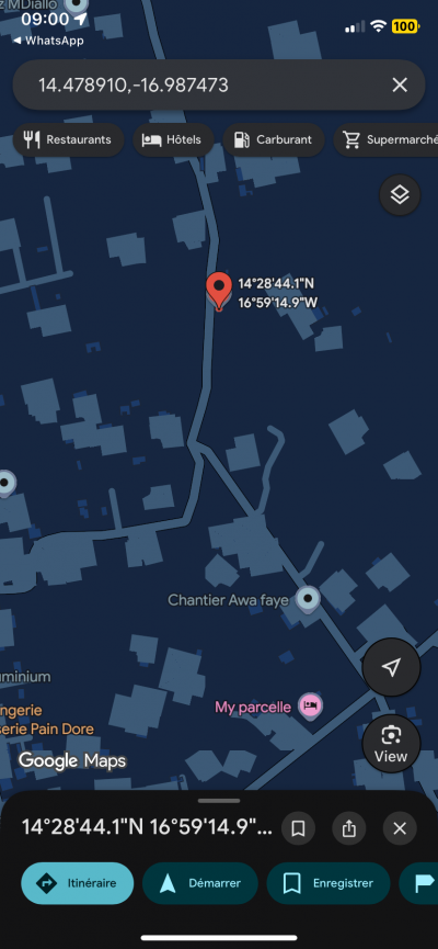 Terrains 225 mètres carrés à vendre à Gandigal