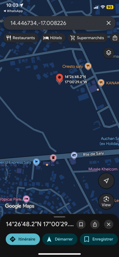 Terrain 500 mètres carrés à vendre à Saly Sén