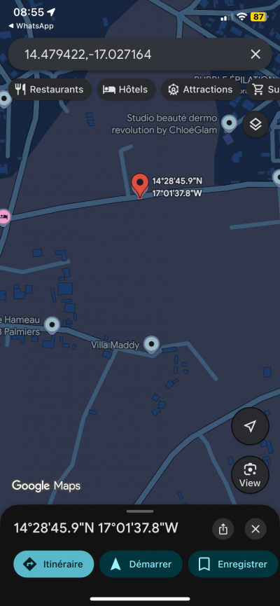 Terrain 500 mètres carrés à vendre à  Nguérig