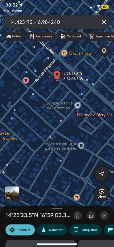 Terrain 600 mètres carrés à vendre à Mbour Sé