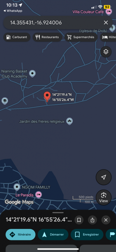 Terrain 300 mètres carrés à vendre à Nianing S