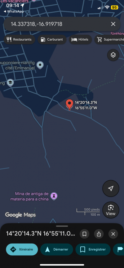 Terrain 300 mètres carrés à vendre à Nianing S