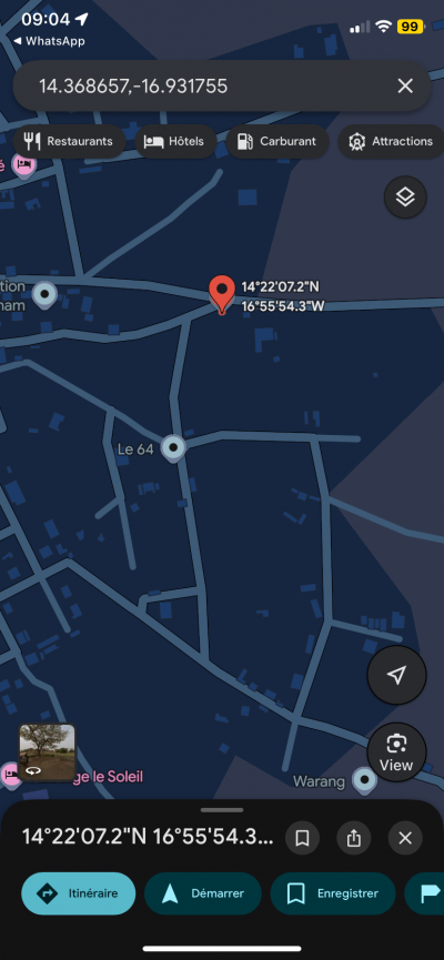 Terrain 8000 mètres carrés à vendre à warang S