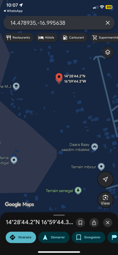 Terrains 300 mètres carrés à vendre à Gandigal