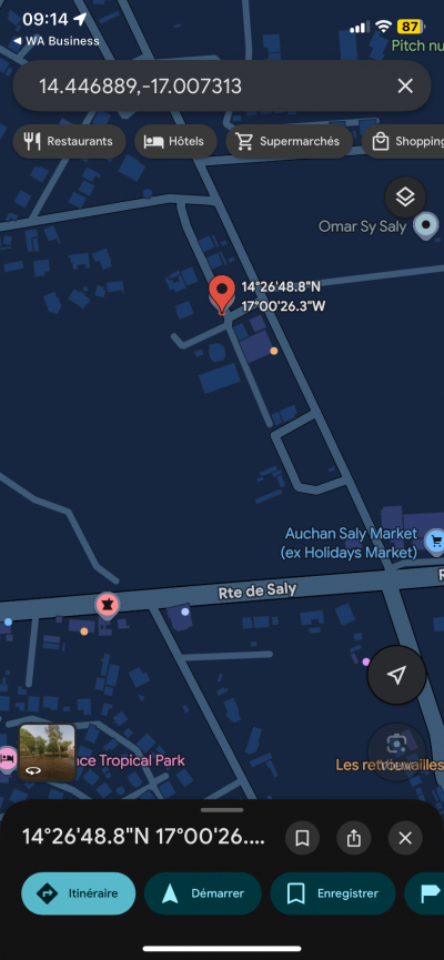 Terrain 400 mètres carrés à vendre à Saly Sén