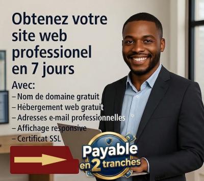 Obtenez Votre Site Web Professionnel en 7 jours