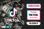 Création de compte Tiktok monétisé