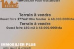 Terrain à vendre ouest foire  Terrain à vendre ouest foire