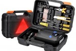 VALISE PORTABLE AVEC GONFLEUR DE PNEU ET OUTILS