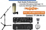 Pack Studio Microphone C1&Carte son Berhinger  Pack Studio Microphone C1&Carte son Berhinger
