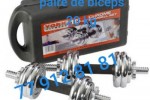 Paire de biceps dans valisette 20 kg Paire de biceps dans valisette 20 kg