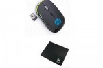 Souris HP sans Fil - Noir + Tapis de Souris Souris HP sans Fil - Noir + Tapis de Souris