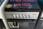 Cuisinière 4 feux 60/60  100% inox Astech New Cuisinière 4 feux 60/60  100% inox Astech New