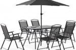 Meubles de jardin - table, chaises et parasol