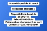 SUCRE DISPONIBLE À LOMÉ  SUCRE DISPONIBLE À LOMÉ