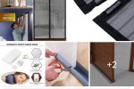 Kit rideau magnétique et boudin bas de porte  Kit rideau magnétique et boudin bas de porte