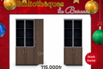 Bibliothèque de bureau en  bois promomo noel23 Bibliothèque de bureau en  bois promomo noel23