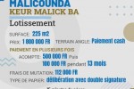 Terrain 225 mètres carrés à vendre à Malicound Terrain 225 mètres carrés à vendre à Malicound