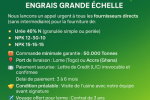 📢 APPEL À FOURNISSEURS INTERNATIONAUX – ENGR 📢 APPEL À FOURNISSEURS INTERNATIONAUX – ENGR